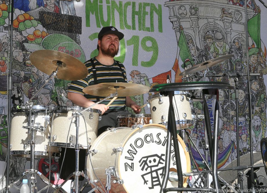Paul Daly Band, After Parade Party St. Patricks Day am Wittelsbacher Platz in München 2019