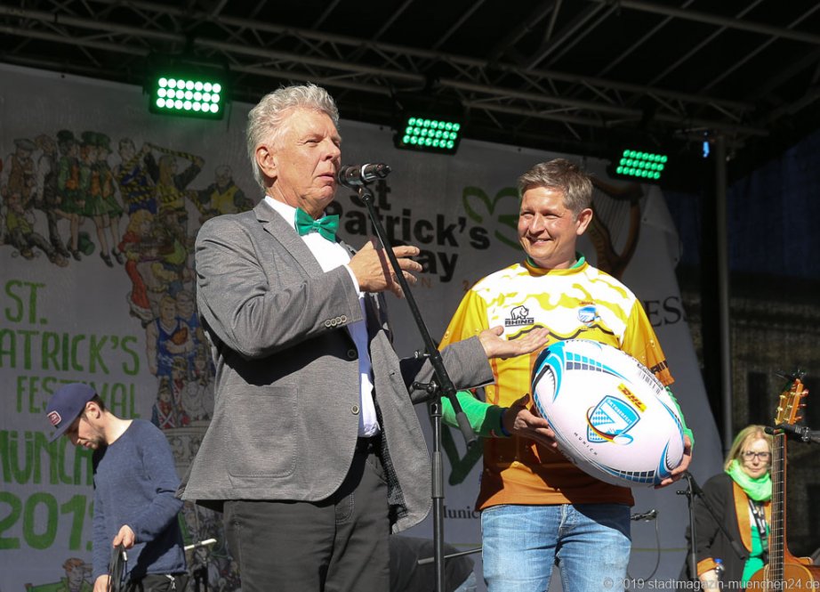 Dieter Reiter (li.) und Michael Weber (re.), After Parade Party St. Patricks Day am Wittelsbacher Platz in München 2019