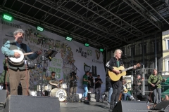 Paul Daly Band mit Johnny Logan (Mitte), After Parade Party St. Patricks Day am Wittelsbacher Platz in München 2019