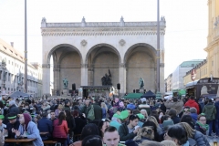 After Parade Party St. Patricks Day am Odeonsplatz in München 2019