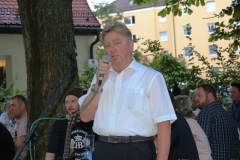 Vorsitzender Gesamtverein Moosach Alois Lang, Sommerfest Alter Wirt Moosach in München 2018