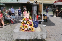 Kartoffelbrunnen, Brunnenfest am Viktualienmarkt in München 2018