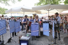 Zwoagschroa / Mia sans, Brunnenfest am Viktualienmarkt in München 2018