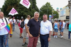 Dieter Reiter und Josef Schmid (re.), Christopher Street Day in München 2018
