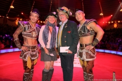 Wolfgang Prinz (2. von re.), Premiere erstes Winterprogramm im Circus Krone in München 2018