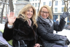 Barbara Zahn und Andrea Prokopp (re.), Einzug Narrhalla Prinzenpaar Sarah I. und Fabrician I. in das Hotel Bayerischer Hof in München 2019