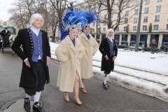 Einzug Narrhalla Prinzenpaar Sarah I. und Fabrician I. in das Hotel Bayerischer Hof in München 2019