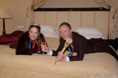 Ulrike I. und Steve I., Einzug Narrhalla Prinzenpaar Steve I. und Ulrike I. in das Hotel Bayerischer Hof in München 2023