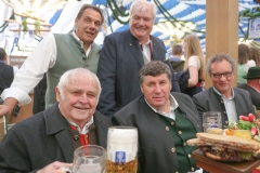 Peter Schöniger und Edmund Radlinger (Hinten), Richard Süssmeier, Anton Obermeier und Werner Mayer (von li. nach re.), Eröffnung Frühlingsfest auf der Theresienwiese in München 2019