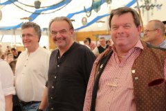 Klaus Peter Rupp (Mitte), Franz Risch (re.), Nach zwei Jahren Pandemiepause. Eröffnung der Truderinger Festwoche 2022