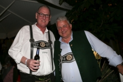 Franz Wamsler und Christian Schottenhamel (re.), Filser Sommerfest im Café Reitschule in München 2018