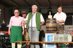 Dr. Thomas Zimmermann (li.), Edmund Radlinger (Mitte), Friedensengel Sommerfest auf der Plattform unter dem Friedensengel in München 2019