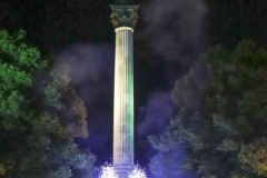 Feuerwerk beim Friedensengel Sommerfest auf der Plattform unter dem Friedensengel in München 2019