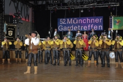 Fanfarenzug Münchner Musketiere beim 52. Gardetreffen am Nockherberg in München 2019