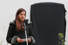 Kristina Frank, zur Erinnerung an die jüdische Familie Schülein wurden am 8.11.2018 zwei Gedenktafeln am ehemaligen Unionsbräu in der Einsteinstraße 42 angebracht.