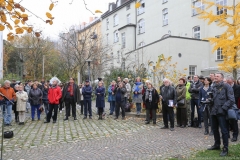 Zur Erinnerung an die jüdische Familie Schülein wurden am 8.11.2018 zwei Gedenktafeln am ehemaligen Unionsbräu in der Einsteinstraße 42 angebracht.