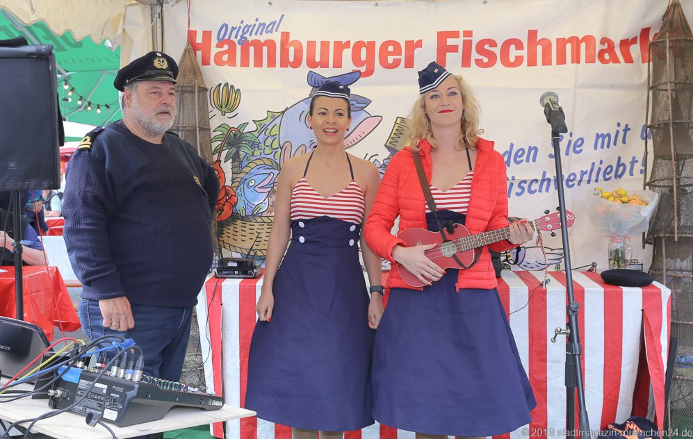 Hannes Kröger und die Hambuger Perlen, Hamburger Fischmarkt am Wittelsbacher Platz in München 2019