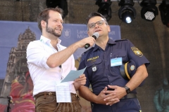 Marcus da Gloria Martins (re.), Handwerkerdorf beim Stadtgründungsfest am Odeonsplatz in München 2018