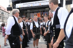Handwerkerdorf beim Stadtgründungsfest am Odeonsplatz in München 2018