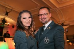 Alexandra Beigelbeck und Helmut Staudinger, Inthronisation Moosacher Faschingsclub in der Schießstätte in Allach 2021