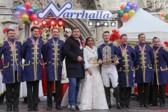Inthronisation der Narrhalla Prinzenpaare am Marienplatz in München 2020