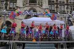 Kindergarde bei der Inthronisation der Narrhalle Prinzenpaare am Marienplatz in München 2019