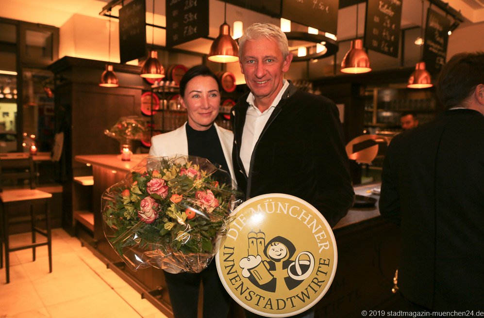 Verena und Siegfried Able, Jahresessen der Innenstadtwirte im Gasthaus zum Stifl in München 2019