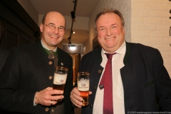 Dr. Lothar Ebbertz und Helmut Brunner (re.), Jahresessen der Innenstadtwirte im Gasthaus zum Stifl in München 2019