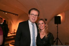 Stefan Stiftl und Nadine Simorek, Jahresessen der Innenstadtwirte im Restaurant Palaiskeller im Hotel Bayerischer Hof in München 2020