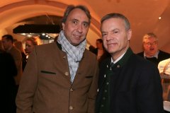 Werner Hochreiter und Gregor Lembke (re.), Jahresessen der Innenstadtwirte im Restaurant Palaiskeller im Hotel Bayerischer Hof in München 2020