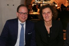 Manuel Pretzl und Innigrit Volkhardt, Jahresessen der Innenstadtwirte im Restaurant Palaiskeller im Hotel Bayerischer Hof in München 2020