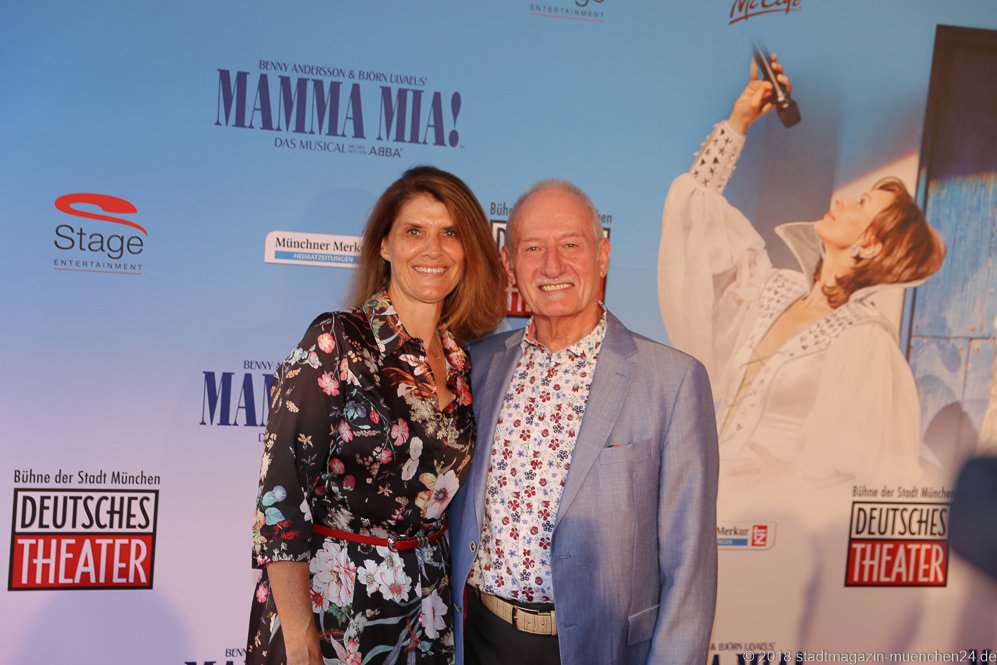 Corinna Binzer und Sepp Schauer (re.), Mamma Mia! Das Musical mit den größten Hits von ABBA im Deutschen Theater in München 2018