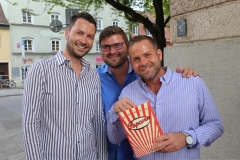 Christopher Witzke, Sebastian Kiesel, Christian Schöttel (von li. nach re.), Narrhalla - Der Film 4,0 in Museum Lichtspiele in München 2018