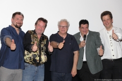 Matthias Stolz, Martin Rutenberg, Franz Meiler, Günther Grauer, Mario Stukenberger (von li. nach re.),  Narrhalla - Der Film 4,0 in Museum Lichtspi(ele in München 2018