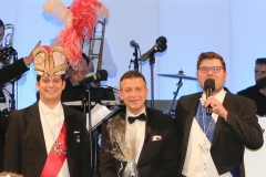 Manuel Di Nardo, Christian Langer, Sebastian Kriesel (von li. nach re.), Narrhalla Gala Tanznacht Münchner Leben im Hotel Bayerischer Hof in München 2018