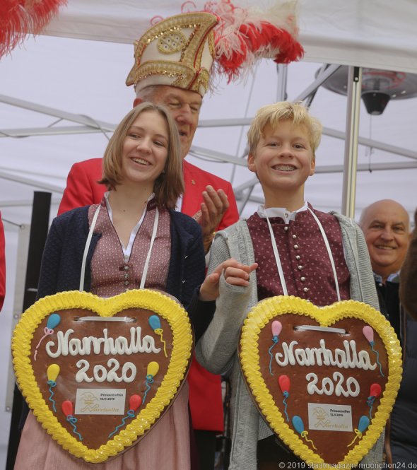Narrhalla Proklamation am Viktualienmarkt in München 2019