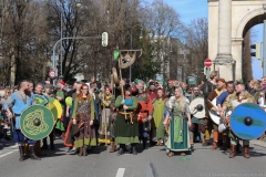 Parade St. Patricks Day in der Ludwigstraße in München 2019