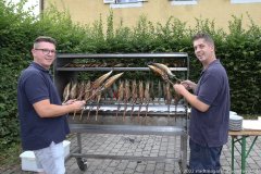 Nico Rath und Hans Stadtmüller (re.), PK Aubinger Herbstfest bei der Freiwilligen Feuerwehr in München-Aubing 2022