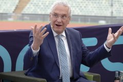 Joachim Herrmann, Pressekonferenz noch100 Tage bis zu European Championships im Olympiastadion 2022