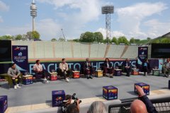 Pressekonferenz noch100 Tage bis zu European Championships im Olympiastadion 2022