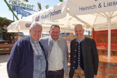 Heinrich Haas (li.), Dr. Michael Möller (re.), Presserundgang Frühlingsfest auf der Theresienwiese 2022