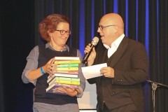 Margit Auer und Jürgen Kirner, Verleihung der Poetentaler im Wirtshaus im Schlachthof in München  2018