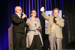 Jürgen Kirner, Melanie, Arzenheimer, Bob Ross (von li. nach re.), Verleihung der Poetentaler im Wirtshaus im Schlachthof in München  2018
