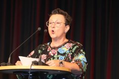Melanie  Arzenheimer, Verleihung der Poetentaler im Wirtshaus im Schlachthof 2022