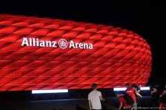 Pressekonferenz LED Beleuchtung Allianz Arena 