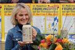 Claudia Kluge, Presserundgang Frühlingsfest auf der Theresienwiese in München 2023