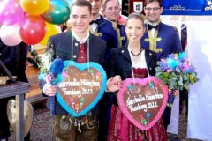 Proklamation der Narrhalla Prinzenpaare am Viktualienmarkt in München 2021