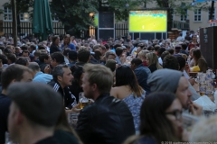 Public Viewing bei der Fußball WM im Augustiner Keller in München 2018