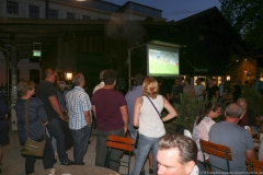 Public Viewing bei der Fußball WM im Augustiner Keller in München 2018
