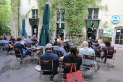 Public Viewing  beim Giesinger Bräu in München 2018